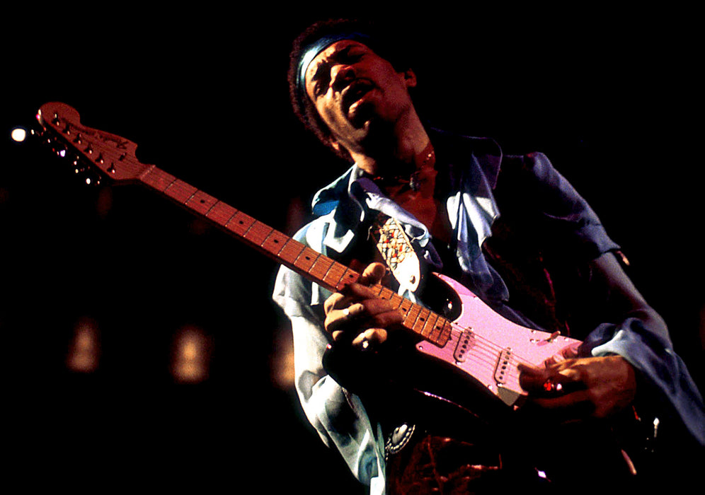 Jimi Hendrix Shredding on Guitar