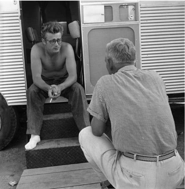 James Dean Trailer on the Set of Giant