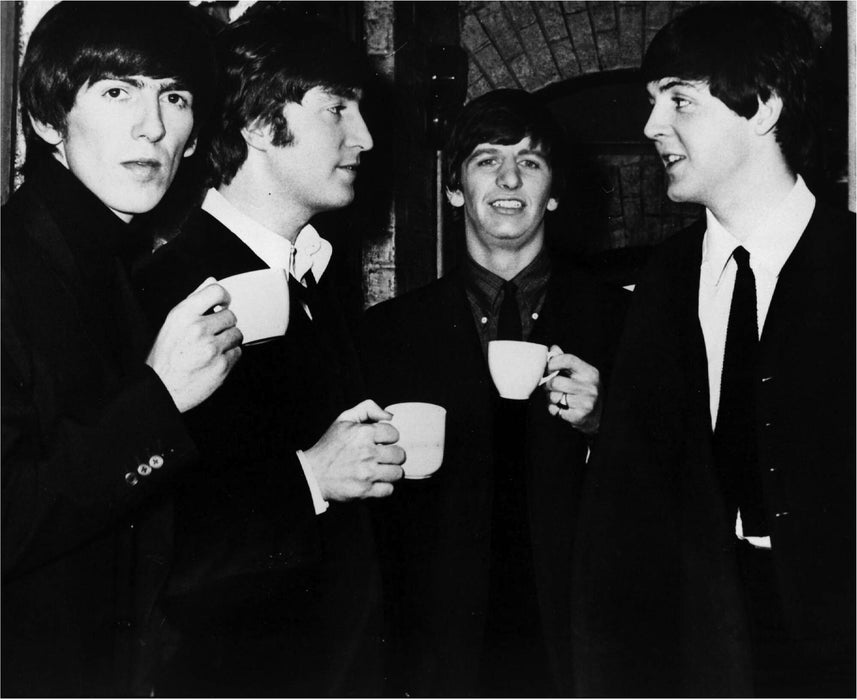 The Beatles Drinking Tea