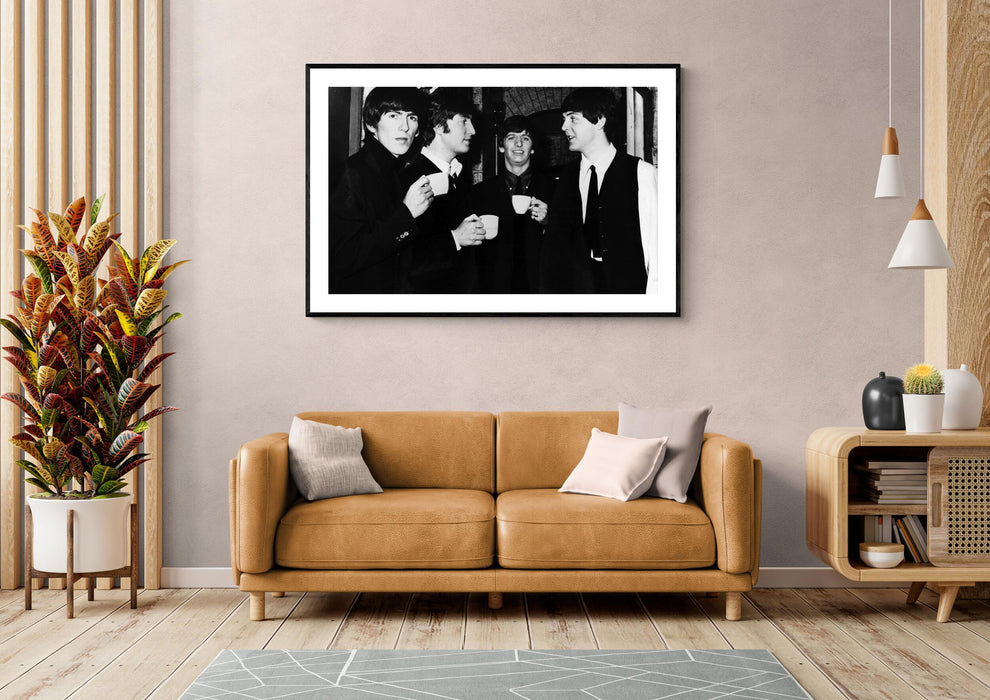 The Beatles Drinking Tea