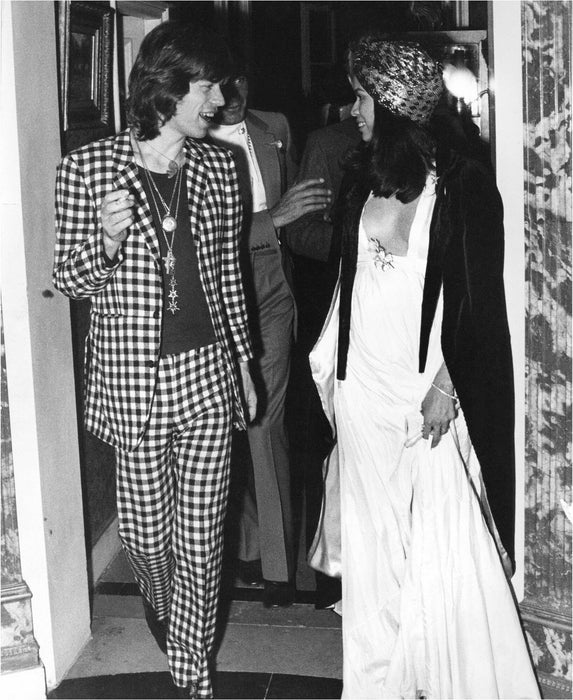 Mick and Bianca Jagger in Paris