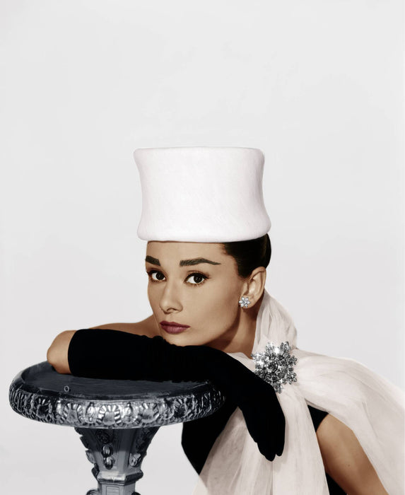 Audrey Hepburn Glamour Portrait in Tulle