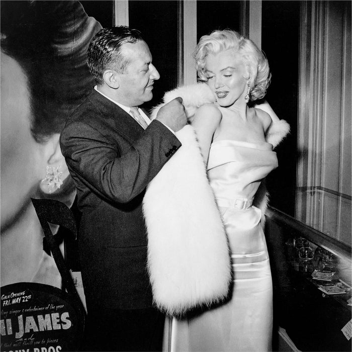 Marilyn Monroe and Ciro's Owner Herbert Hoover by Frank Worth