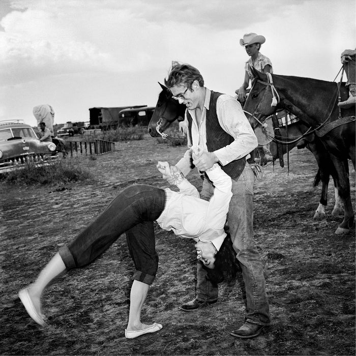 Elizabeth Taylor Flipping with James Dean