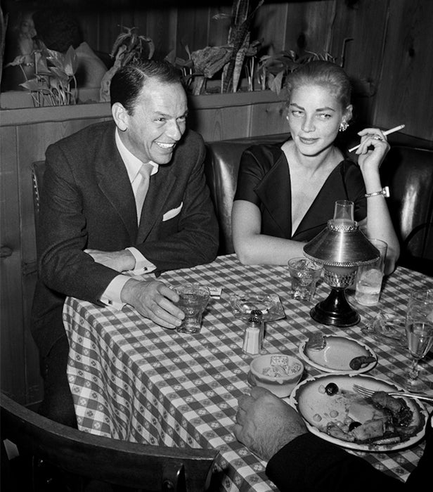 Frank Sinatra and Lauren Bacall at Villa Capri